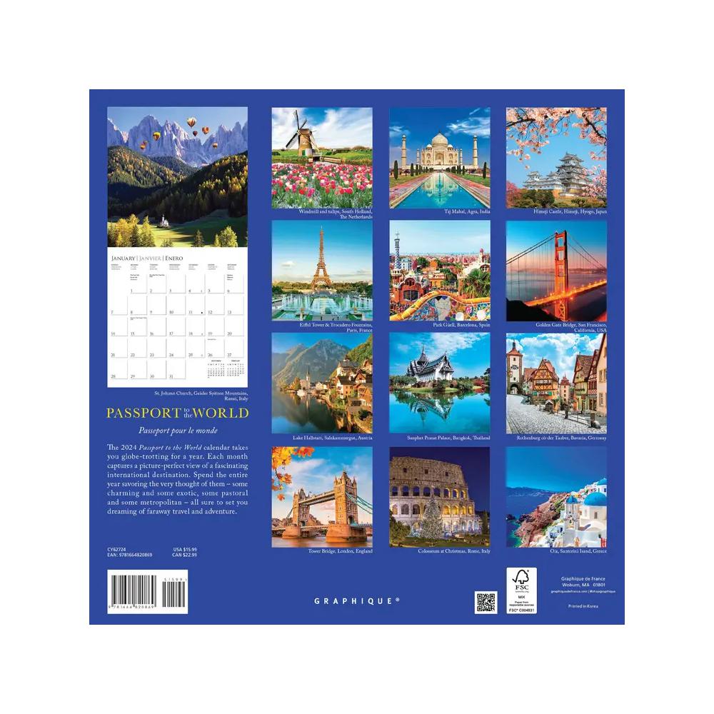 Graphique de France, Calendars, Art & School, Passport to the World, 699606